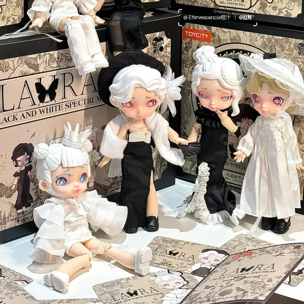

Laura Black And White Spectrum Series 1/12 слепая коробка Kawaii аниме фигурки-сюрприз Коллекционная модель орнамент шарнирная кукла