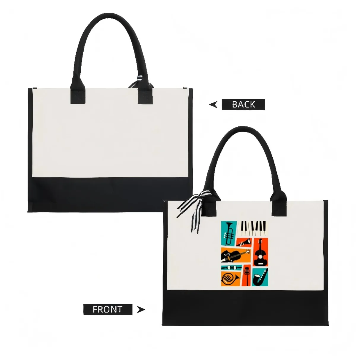 تينكلر 2026 وصول جديد موضة عملية واسعة حقيبة حمل قابلة لإعادة الاستخدام نمط طباعة 2 لهجة الثقيلة حقيبة كتف كبيرة ل #2