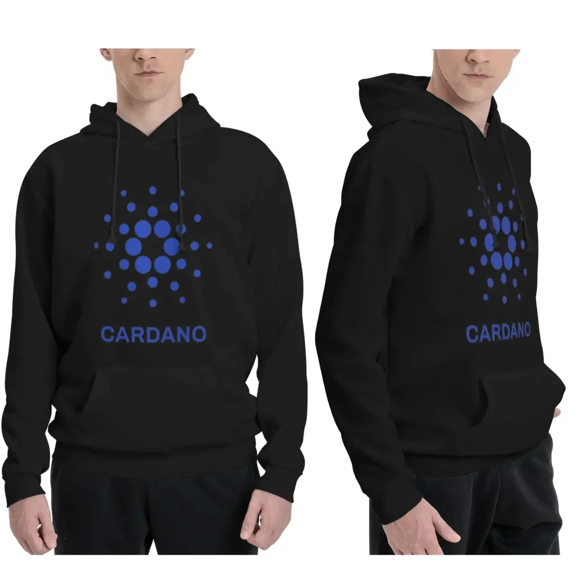 Cardano ADA Coin Cryptocurrency Blue Version Hoodies Men Women Casual Pullover Sweatshirts Long Sleeve Hooded Autumn Winter