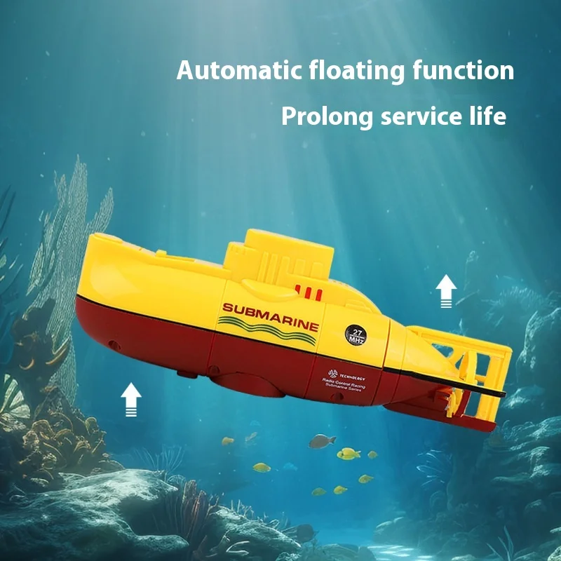 Channel 6 Mini Electric Remote Control Submarine Remote Control Boat Remote Control Boat Toy Simulation Remote Control Model Gif