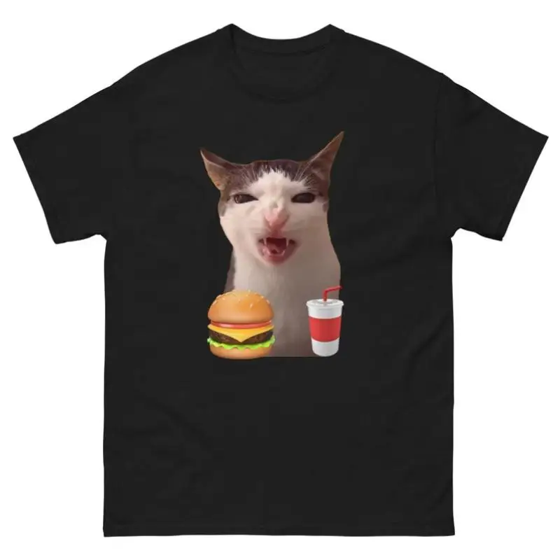 

Cat Crunching Food Meme T-shirt, Unisex, Silly Shirts, Funny Shirts, Funny Cat, Cat Eating Shirt, Meme Shirts, Funny Gift Shirts