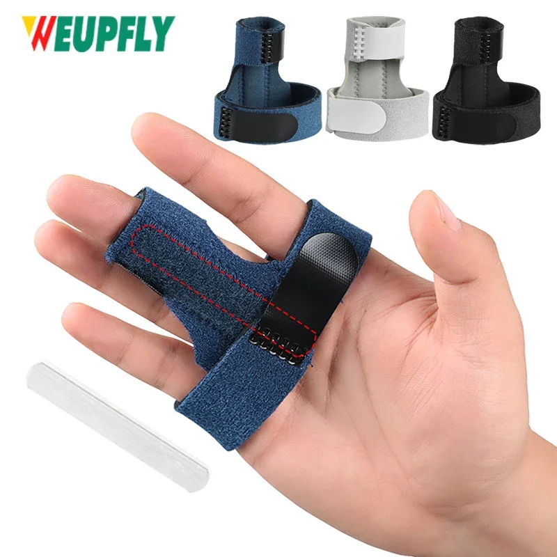 1/2Pcs Adjustable Finger Splint Brace for All Fingers Tendon Release Pain Relief Built-in Aluminum Alloy Mallet Finger Brace