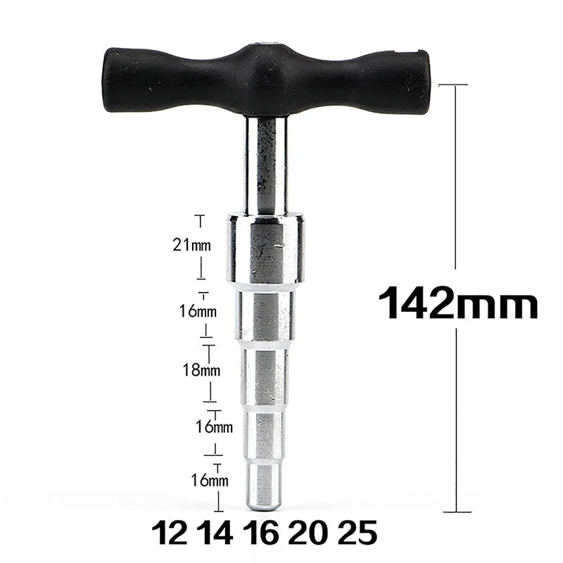 T Handle12-26mm 수동 파이프 확장기, 가전 제품 수리용, PVC 알루미늄 플라스틱 파이프