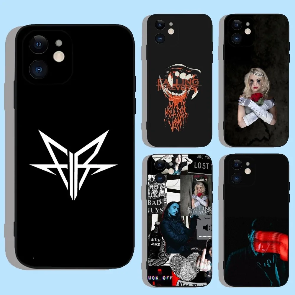 F-FallingS In Reverse FIR Phone Case For iPhone 16,15,14,13,12,11,XS,XR,X,8,7,Pro,Max,Plus,mini Silicone Black Cover