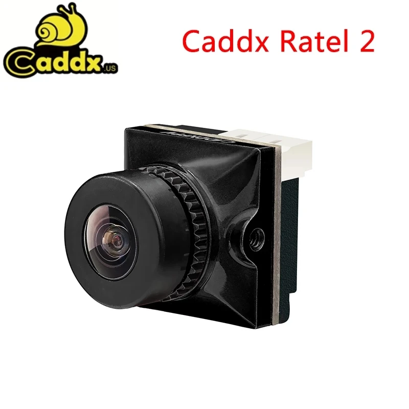 Caddx Ratel 2 V2 FPV kamera Ratel2 2.1mm obiektyw 16:9/4:3 NTSC/PAL przełączany Super WDR 19*19mm do Model RC dronów wyścigowych FPV