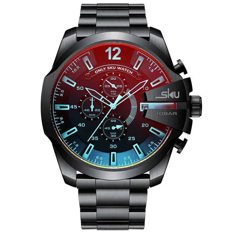 Men's Big Size Watch - SKU Durable Timepiece for Men watches color-changing watch individuality vintage fashion watches