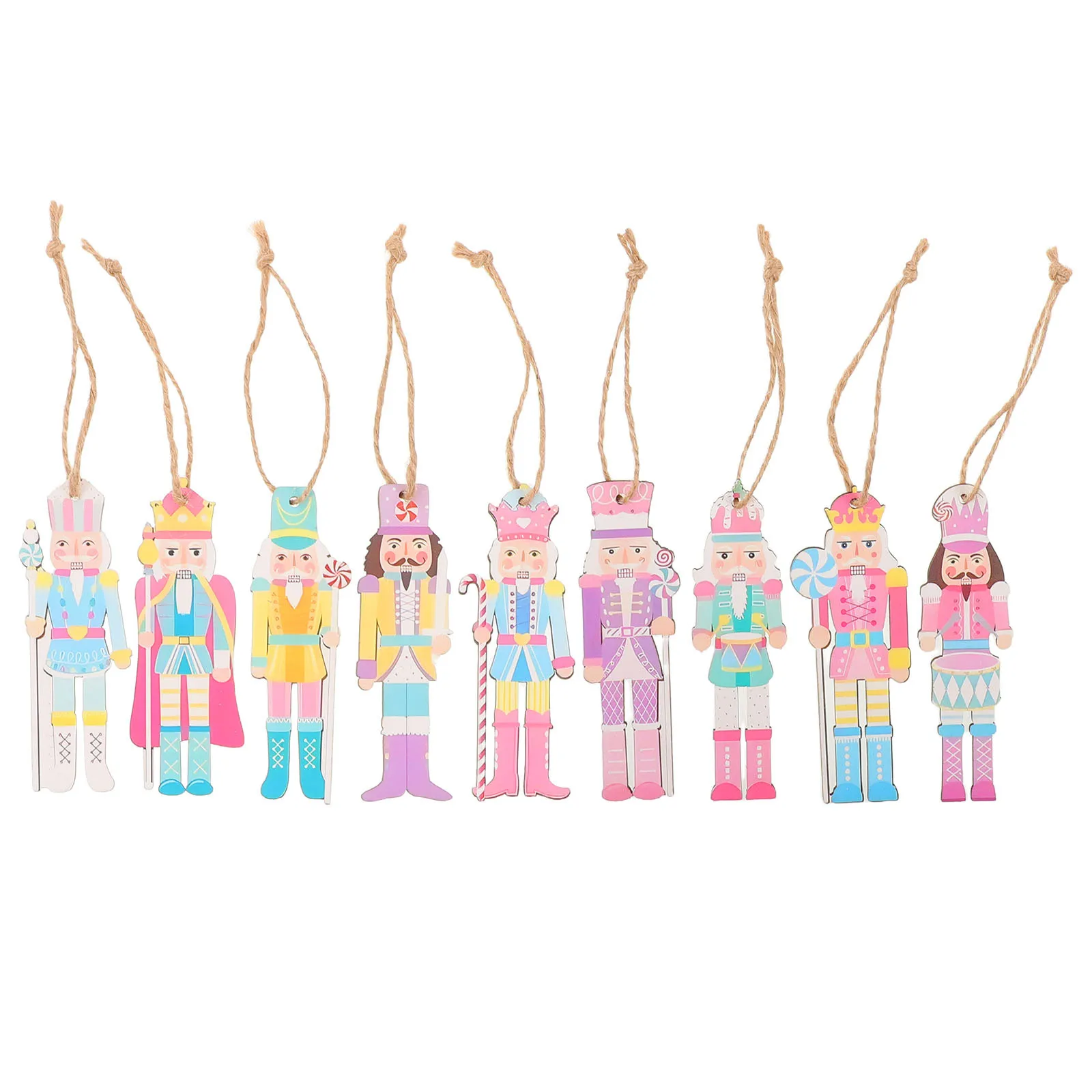 

18 Pcs Decor Nutcracker Figures Puppet Hanging Nutcrackers Pendant Holiday Decorative Christmas