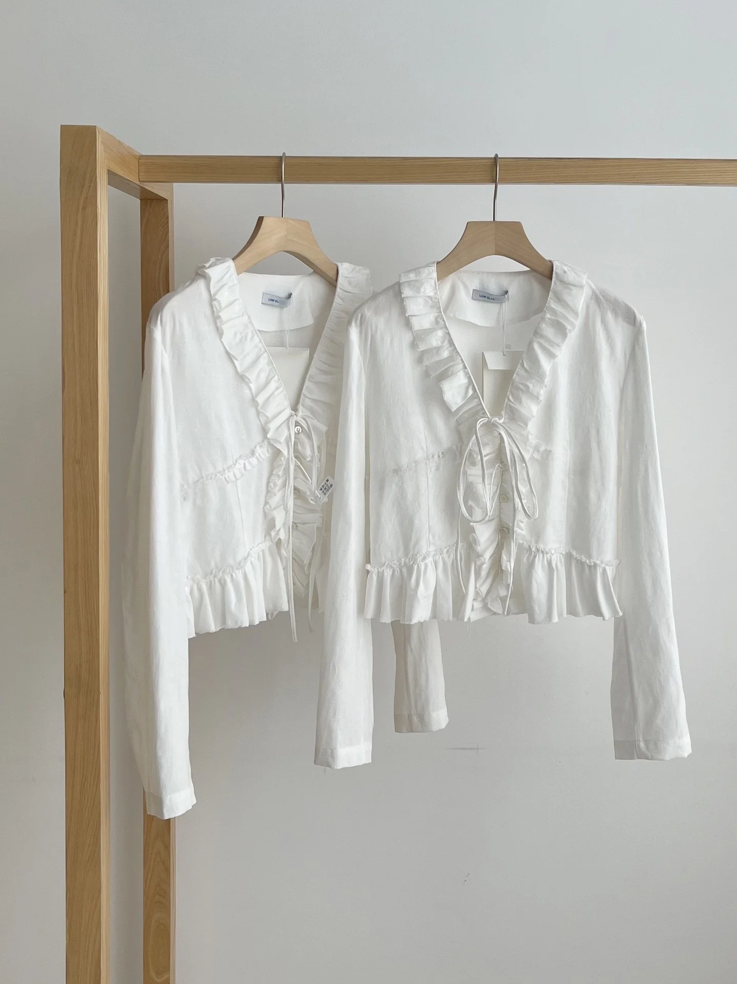 

Белый V-Ne с поясом ort Svel Женский irt Cotton Pure Breathable Long Sve Button Design Commute Sle Faion