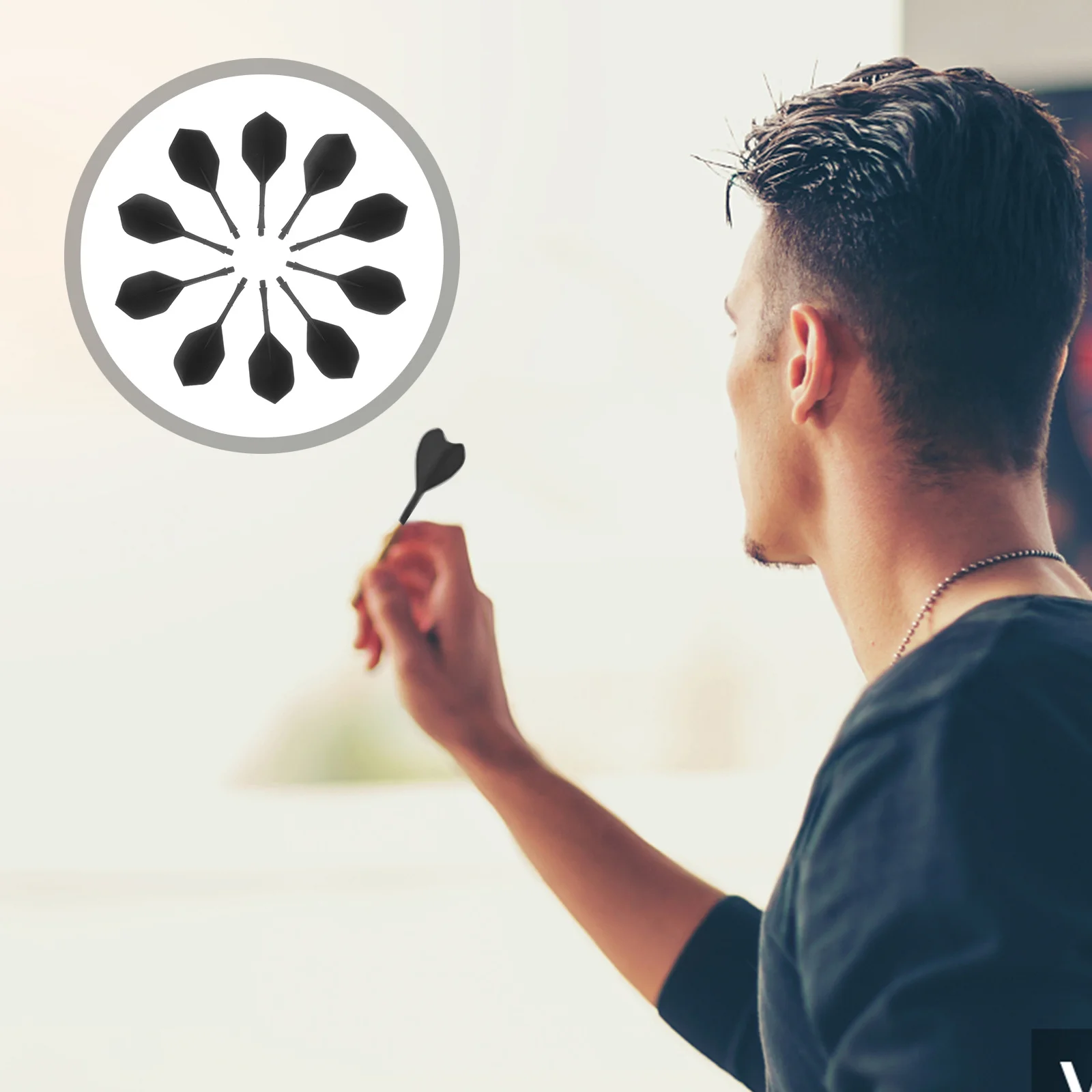 

10Pcs Dart Flights Balance Tails Convenient Wings Durable Materials Attractive Patterns Perfect Gift Friends Fins