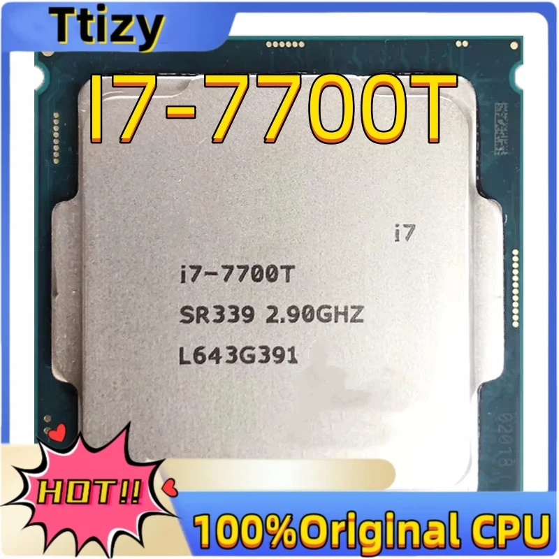 Core i7-7700T 2.9 GHz Quad-Core Eight-Thread CPU 8M 35W LGA 1151