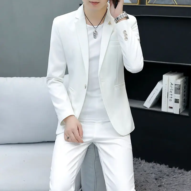 

k231Fashion suits for men small suit color simple casual youth trend men