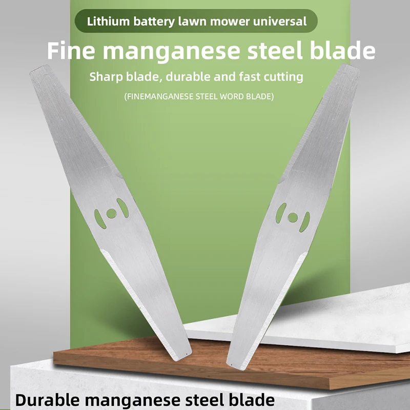 One-Piece Manganese Steel Grass Cutting Blade with 3 Accessories, Sharp and Wear-Resistant, Durable, Suitable for Garden and Lawn Trimming, Tool Accessories