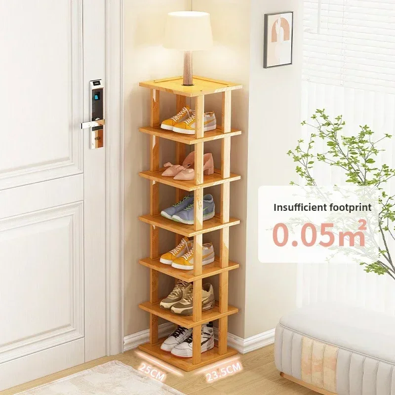 Meuble à chaussures minimaliste multi-niveaux pour la maison, gain de place, idéal pour maison de location, rangement économique pour chaussures