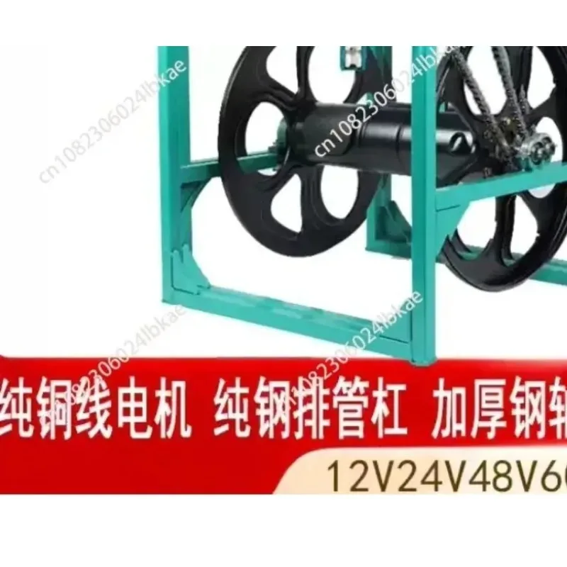 Automatic Remote Control Hose Reel Electric Hose Winder for Sprayers Auto Rewind Storage Holder with Smart  12V48V60V72V AAAAA