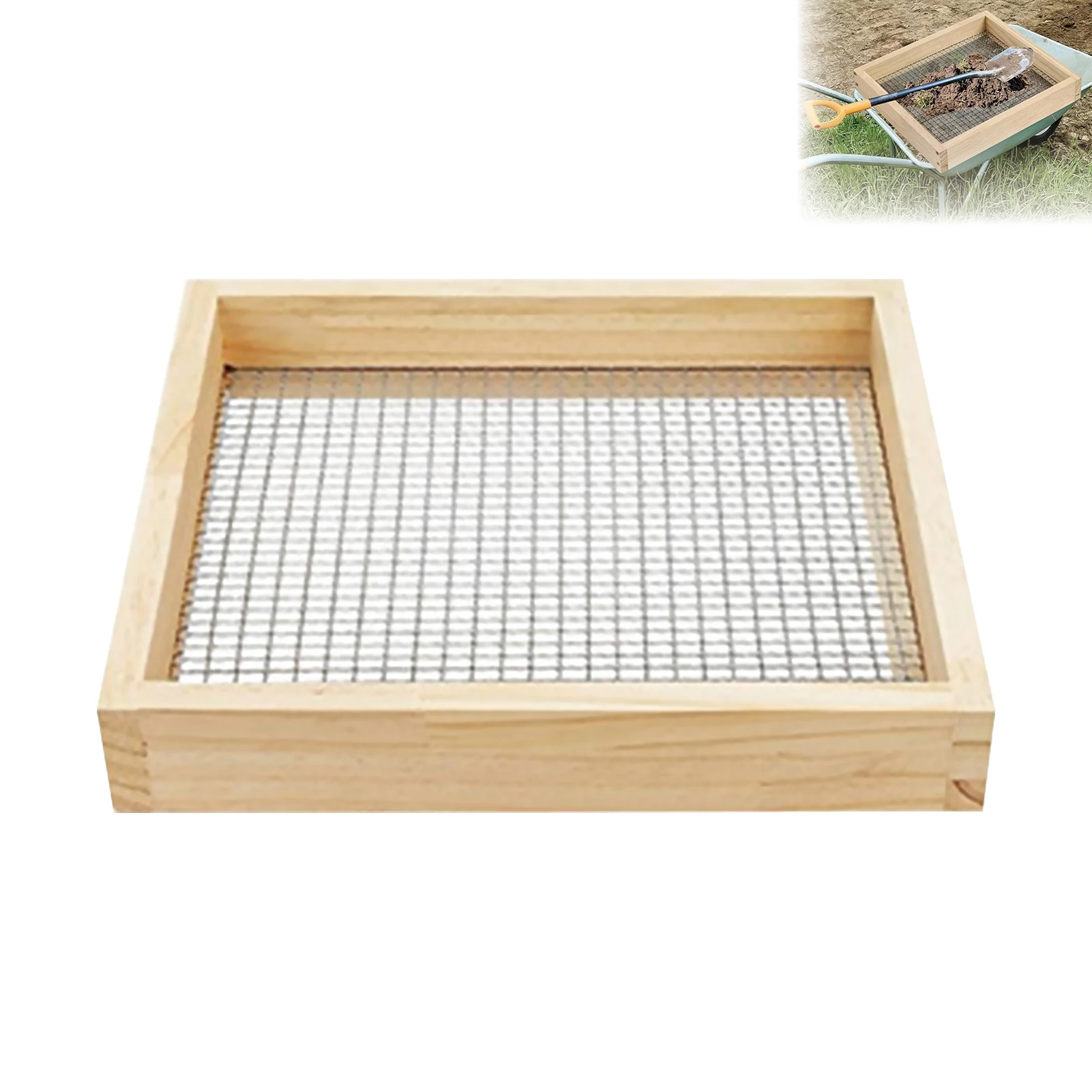 

Сито для почвы для садоводства, бонсай, многофункциональная ручная фильтрация и разделение дизайна почвы, подходит для чистки компостирования