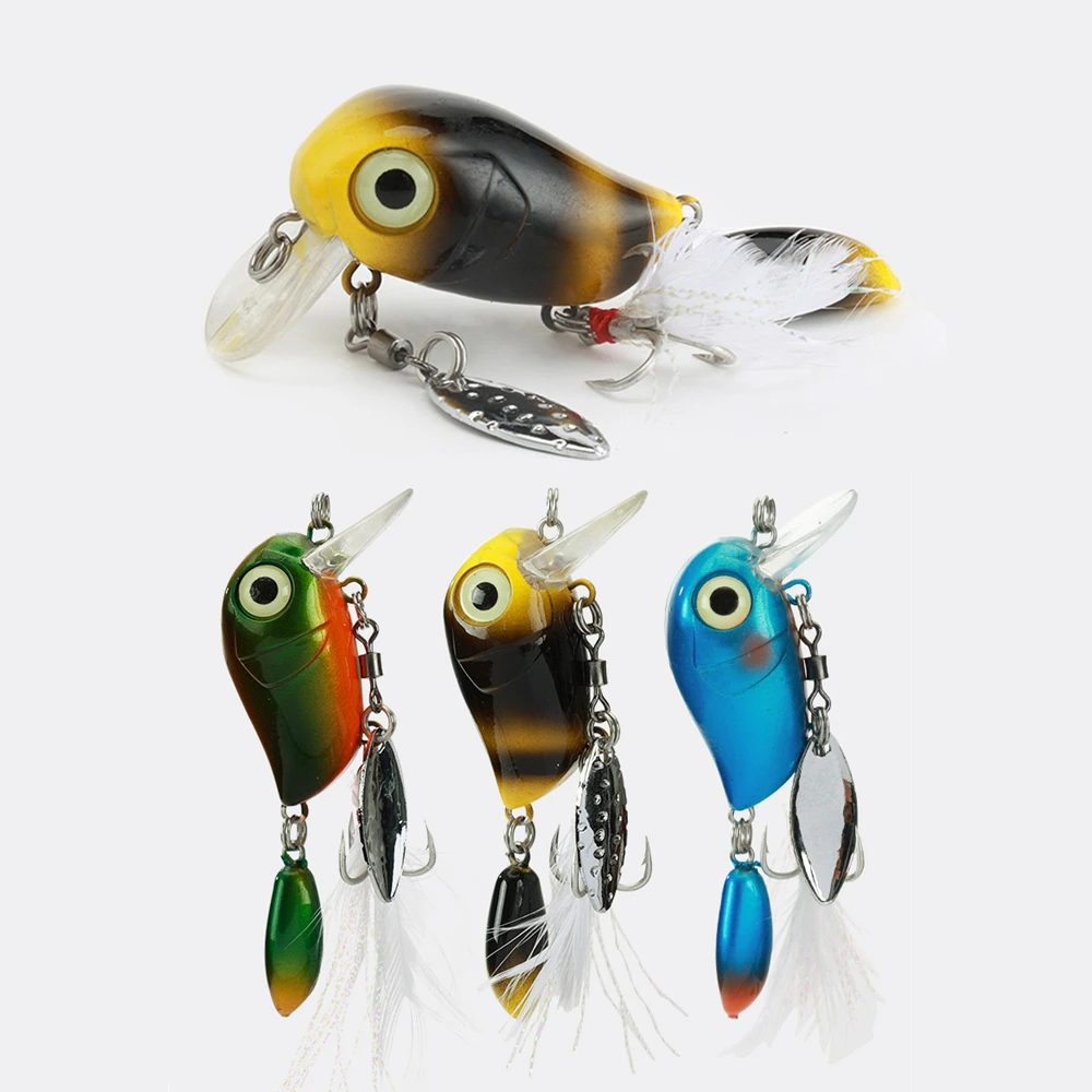 

New Mini Crankbait Fishing Lure Trout Minnow Jigging Crank Floating Artificial Hard Baits Freshwater Fishing Tackle Swimbait