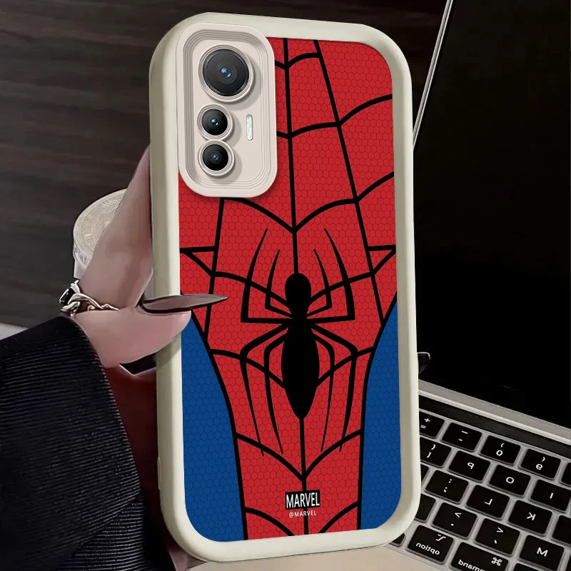 Funda de Anime Spider Man para Xiaomi Mi 15 Ultra 14 13 12S 12X 11 Lite 5G NE 13T 12T 11T 14T Pro funda trasera de silicona a prueba de golpes