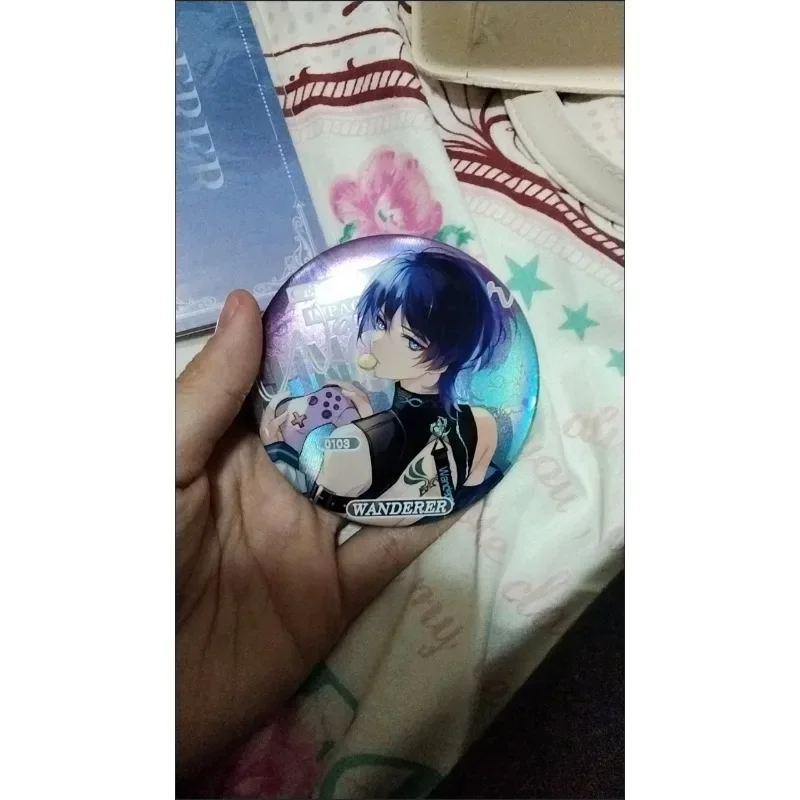 2 قطع تأثيري ظهره شارات مربعة واندرر الأبدي سيد غامض الحكمة 58 مللي متر دبابيس جمع دبوس الصدر