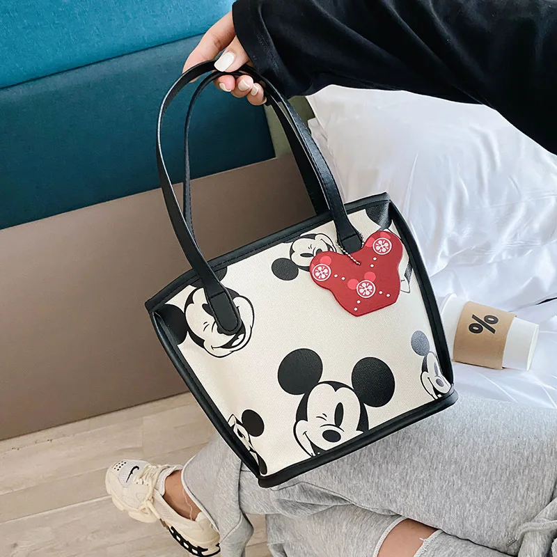 Disney Mickey Mouse Shoulder Bag Baby Girls Messenger Bags for Children\'s Cute Kindergarten Bag Boy Silicone Coin Purse Kids Bag