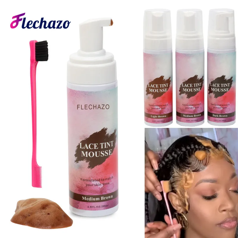 Skin Tone Lace Tint Mousse For Lace Wigs Light Medium Dark Brown Lace Tint Mousse To Make Nautral Looking