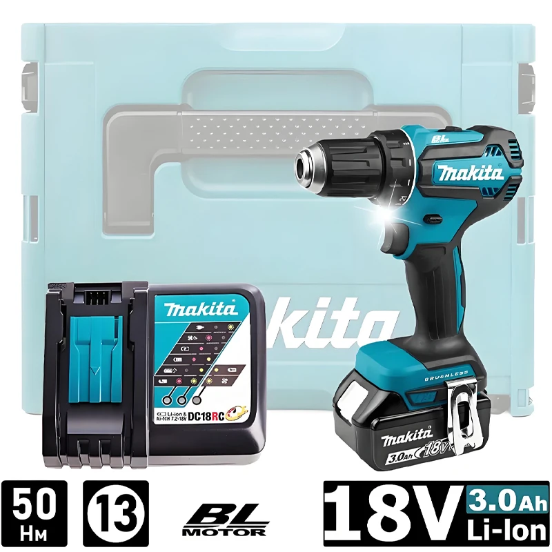 

Makita DDF485 Brushless Electric Drill Tools Compact Cordless Driver Drill 18V Electric Screwdriver DIY Tool Makita DDF485