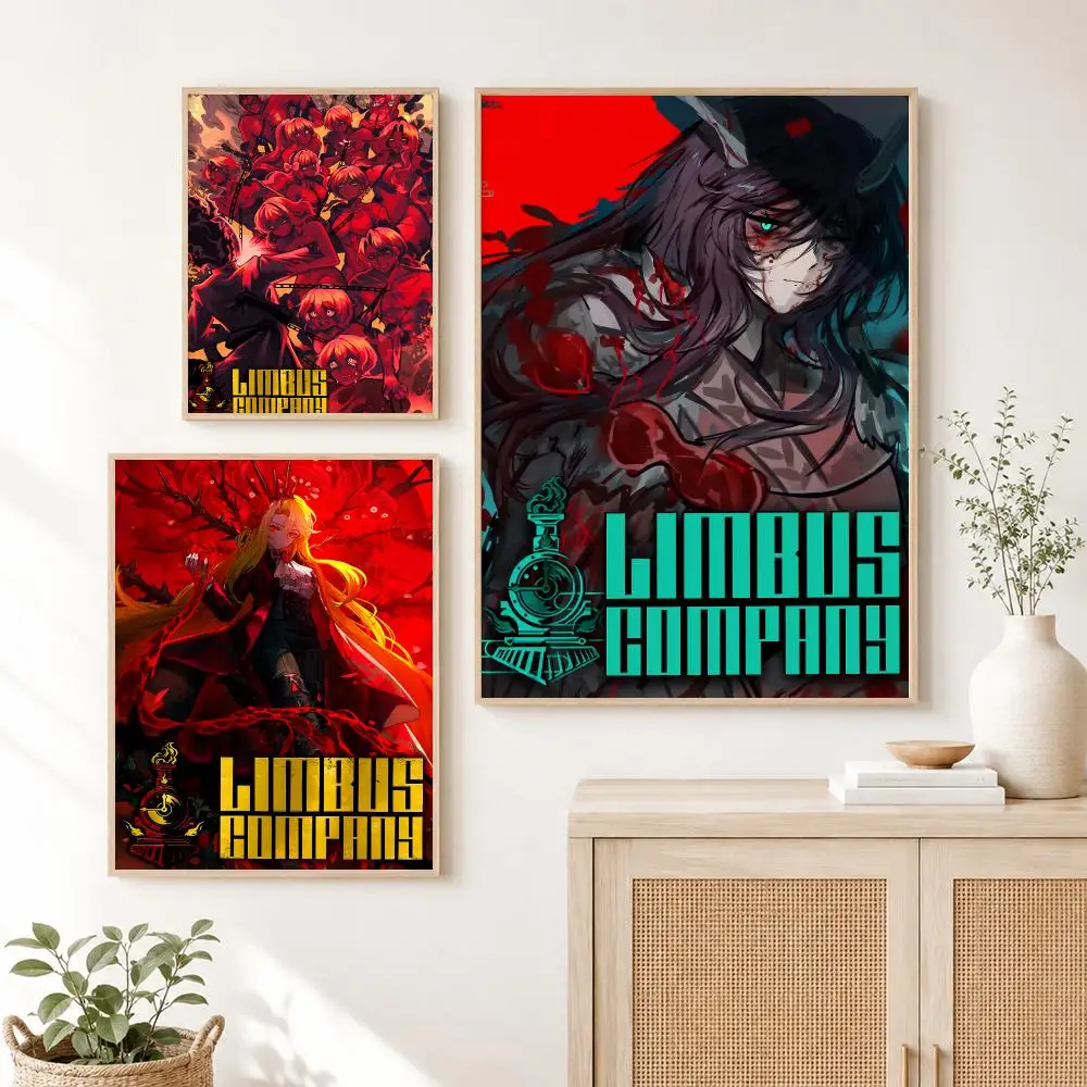 Pop Game New L-Limbus Company Poster Self Adhesive Wall Art Decor for Bedroom Living Room Office Home Decor Gift