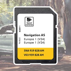 UK Europa Map SD Card 32GB Navigation GPS Version 2026 Newest 5NA919828AM for VW Tiguan Car AS V24