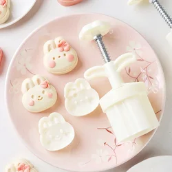 Peach Gion Moon Cake Mould Mid-Autumn Festival Flower Piece Mung Bean Cake Hand Pressing Mould DIY Baking Home