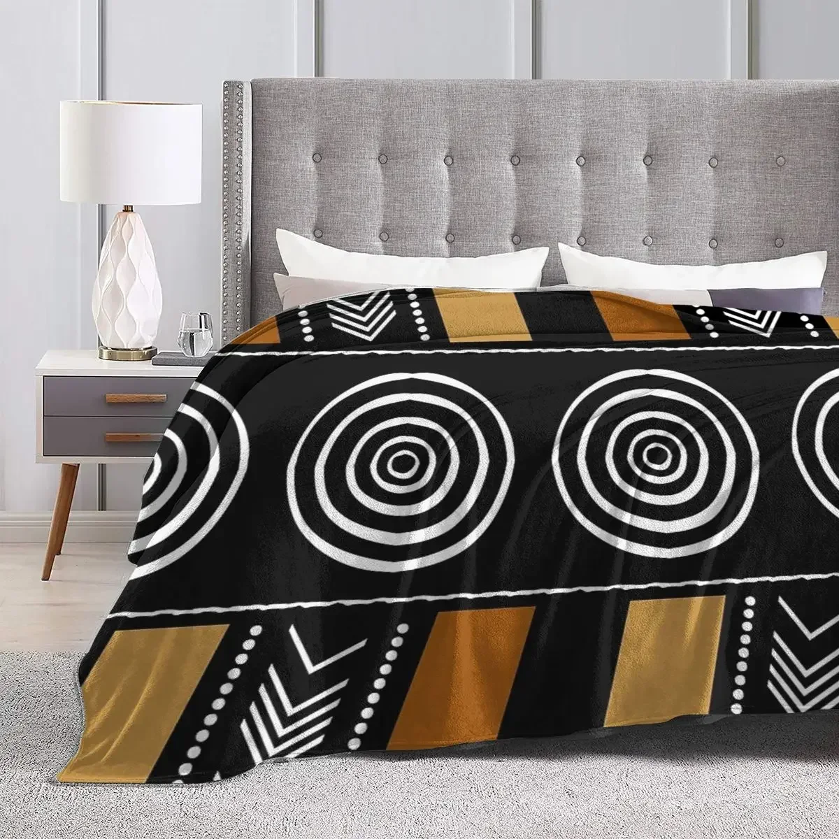 Coperte di stoffa di fango africano coperte di flanella calda morbida coperta per letto soggiorno Picnic viaggio casa divano