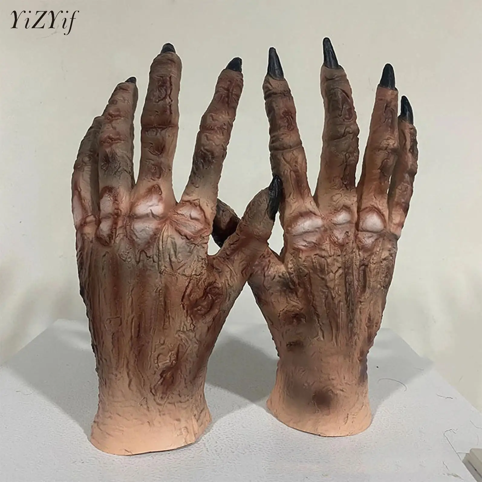 Latex Gloves Zombiese Mummies Hands Kid Adult Version Gloves Ghost House Chamber Halloween Easter Carnival Party Decoration Gift