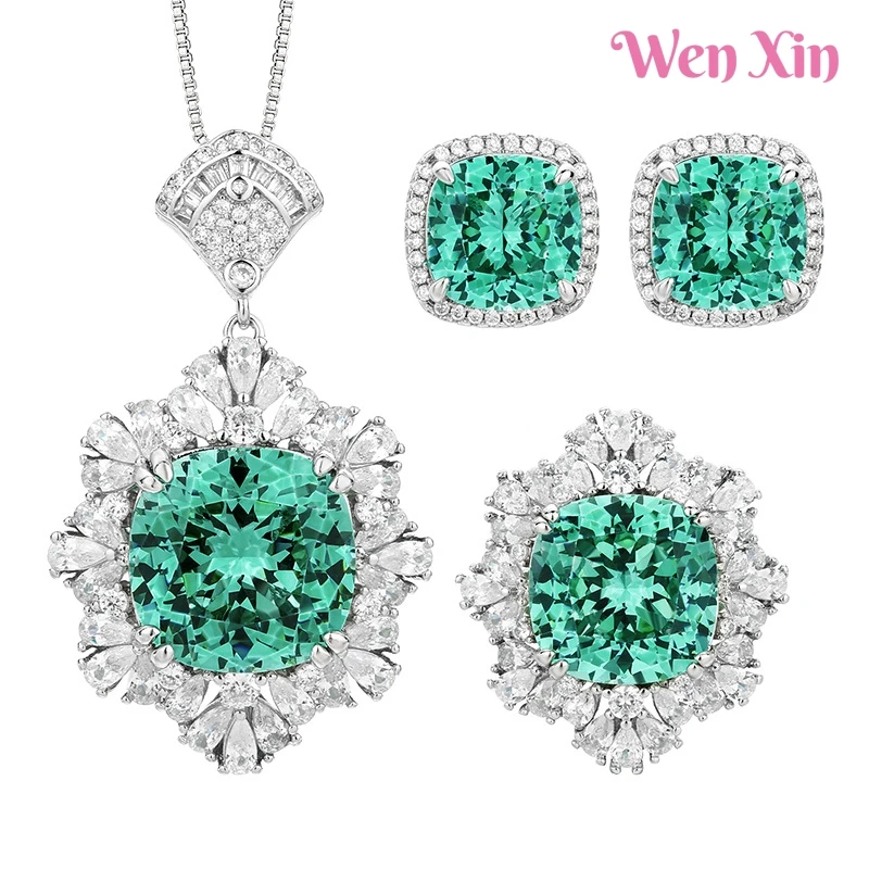 

WENXIN Brand MUSHAN MCT New Top Grade Quality Pendant Necklace Stud Earring Rings For Women Fashion Jewelry Accessories