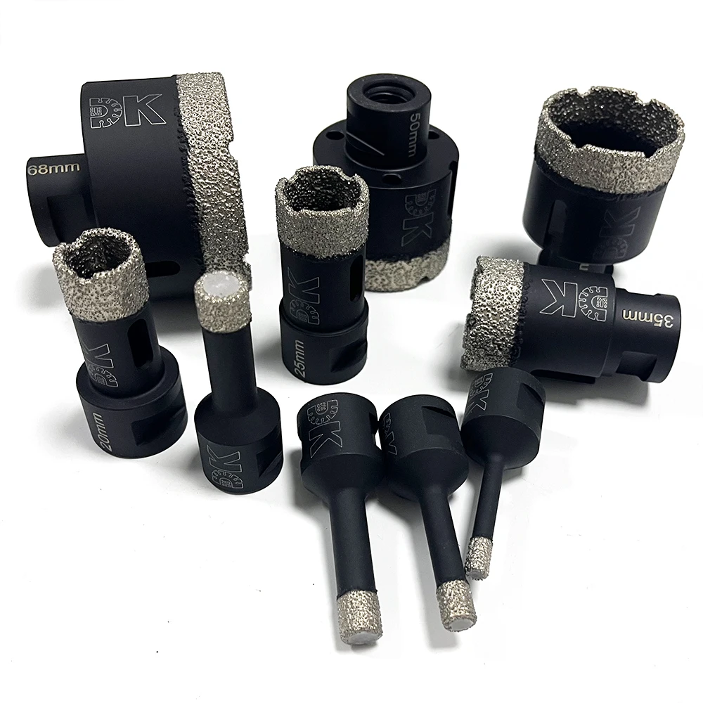 Drills-King Diamond Drilling Crown Core Bits Ceramic Tile M14 Thread Hole Saw Marble Porcelain Stoneware Drill Bit Dia6-68mm