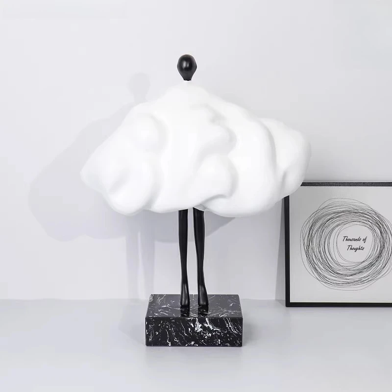 Cloud people ornament living room creative cartoon sculpture table model room soft decoration hotel lobby sales office art