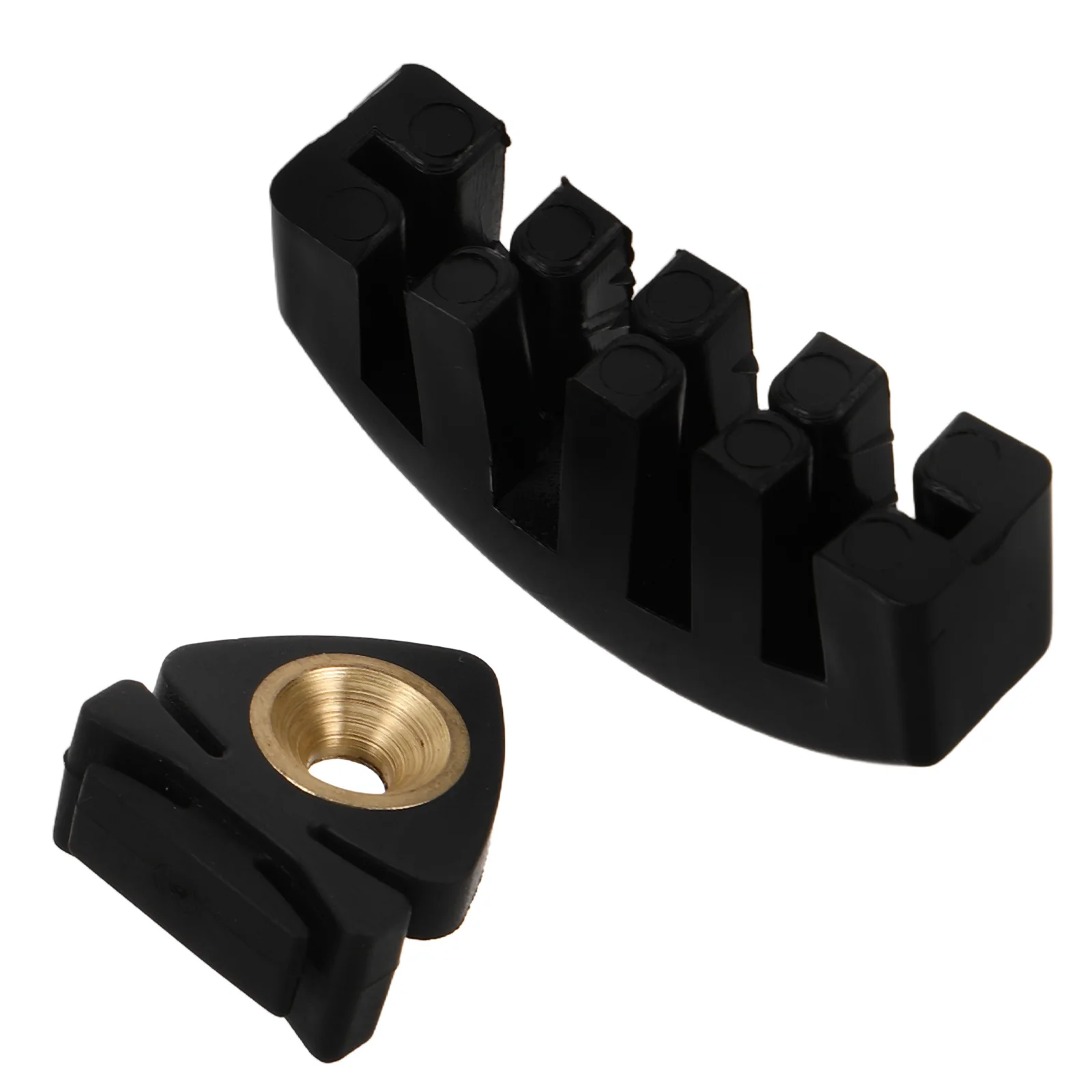 

2Pcs Black Violin Practice Mute Portable Rubber Silent Muffler Accessory for Quiet Practice Noise Reduction Good Material