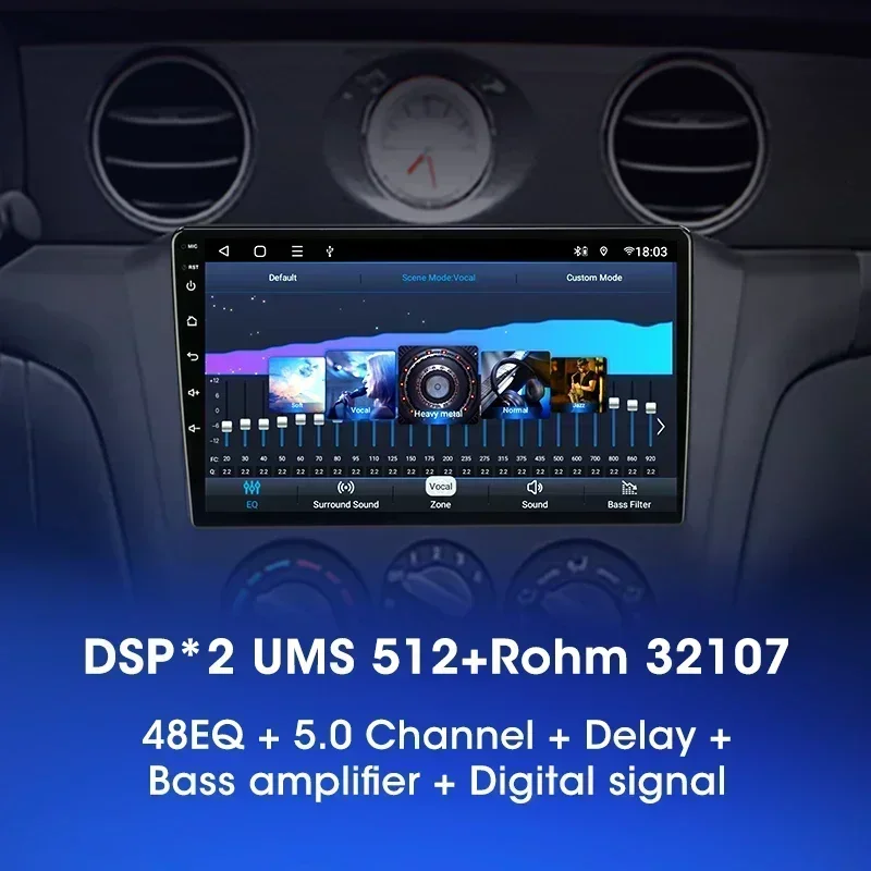 2 Din Android 12 Car Radio For Mitsubishi Outlander 1 2002-2008 Multimedia Video Player GPS Navigation Carplay Split Screen DVD