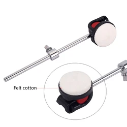 Drum Pedal Beater Bass Drum Hammer Felt Head Drum Foot Pedal Beater Percussion Instrument Part Replacement White 69HD