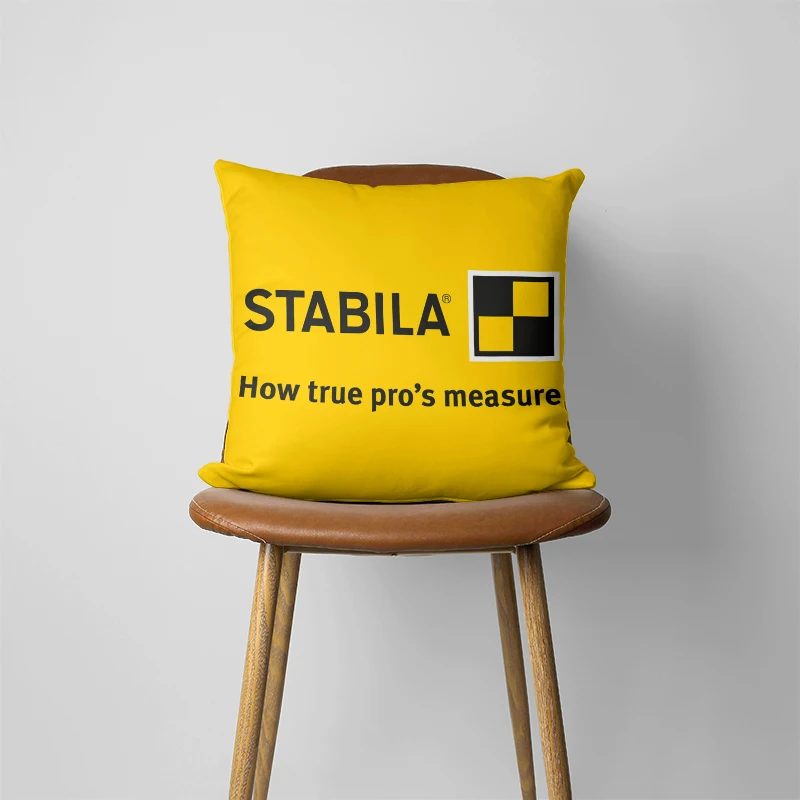 Stabila logo Pillow Case Home Decorative Gift Sofa Car Super soft Cushions Square Pillowcase Chair Pillow Cove 554