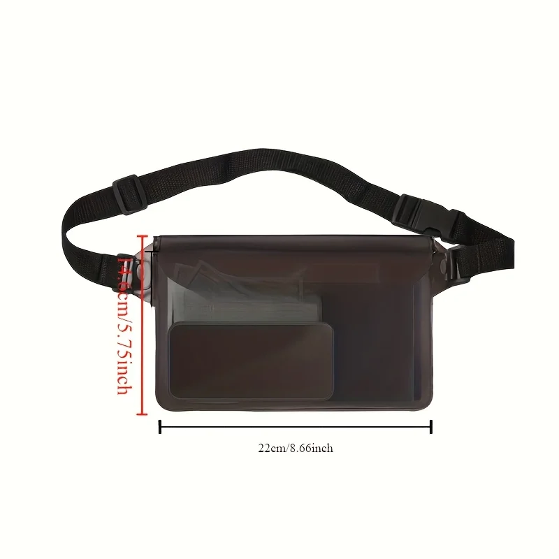 Ultimate Waterproof Pouch: Versatile, Secure & Stylish - Perfect for Swimming, Diving, Travel & More With Easy-Access Fastener!