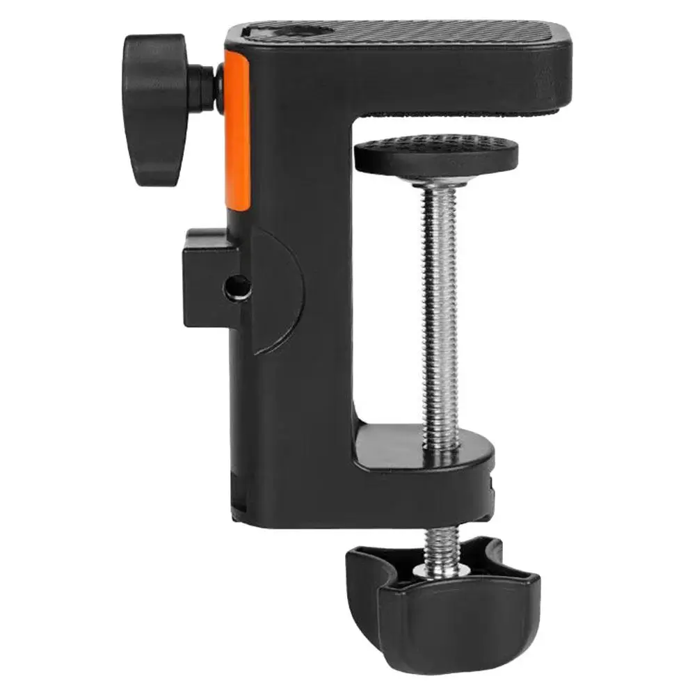 

Versatile Bracket Small Clamp Microphone Stand Table Mount Heavy Duty Mounting Iron Shaped Retaining Clip Multi-functional
