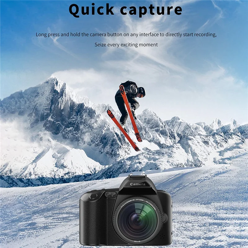 Digital Photography Camera 4K WIFI Web Cam Vintage Vlog Video Recorder 64MP Camcorder Camera Zoom Blogging Camera A