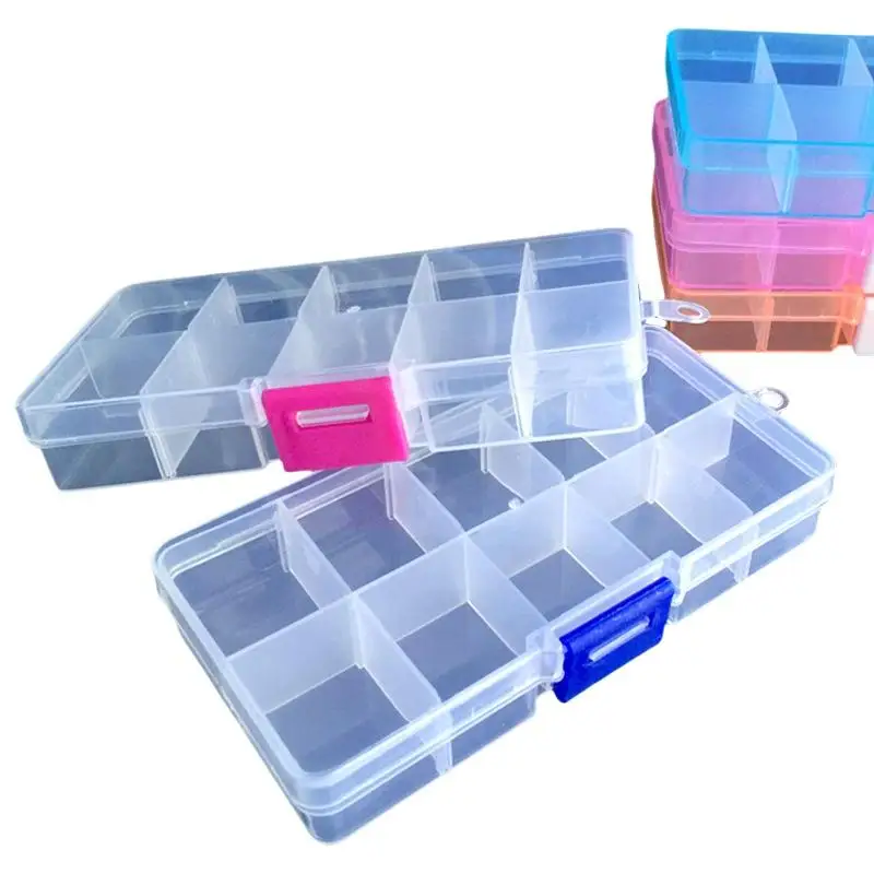 1/3PCS Practical Compartment Plastic Storage Box 24 Grids Parts Organizer Jewelry Bead Screw Holder Case Display Container