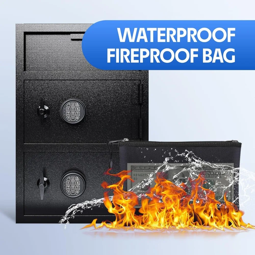 مجموعة رقمية كبيرة آمنة للنقود التجارية مع فتحة قطرة وميزات مضادة للأسماك