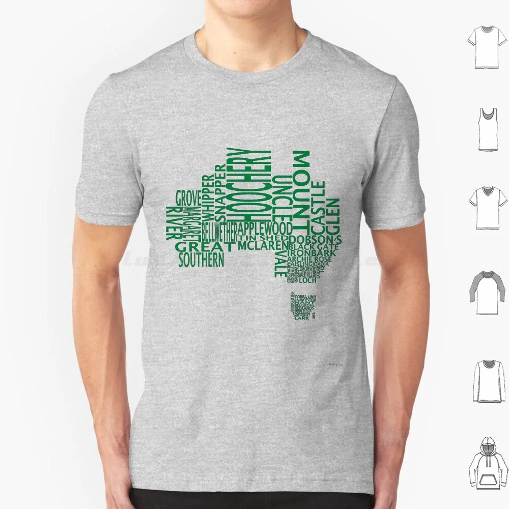 Australian Distilleries Map ( Green ) T Shirt Men Women Kids 6xl Typographical Map Australia Map Distillery Map Whisky Whiskey