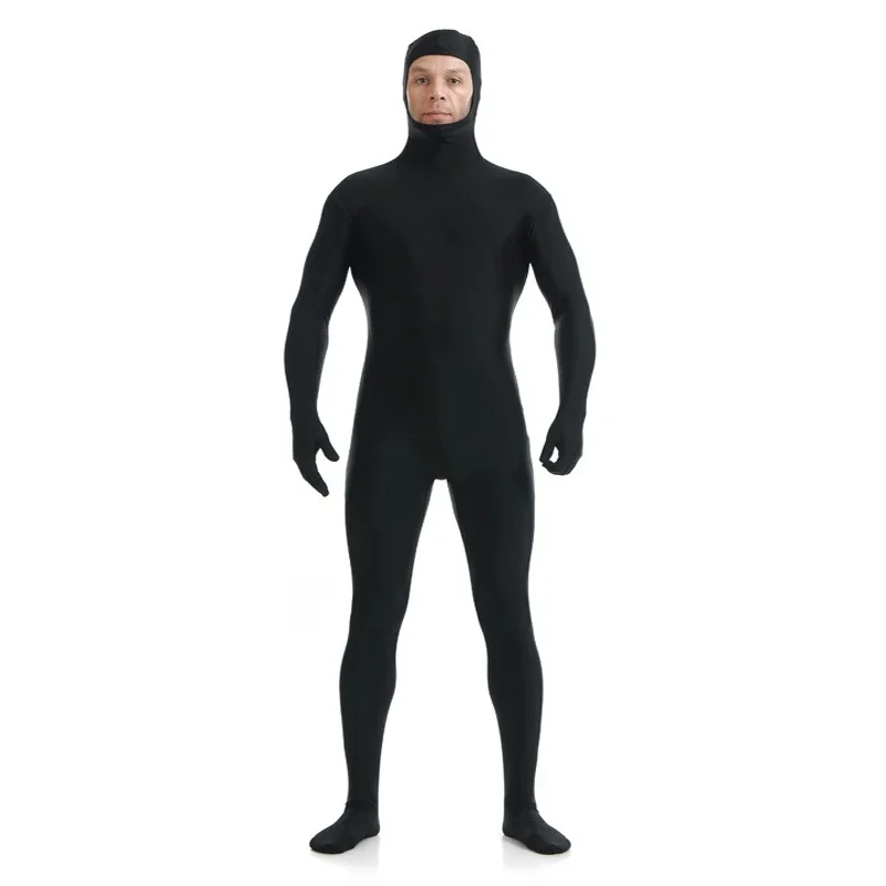 Pełne body Spandex Nylon Zentai Second Skin Tight Suit Halloween Dance Performance Party Cosplay Face Open Jumpsuit