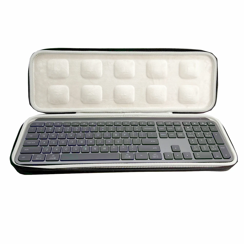 Beschermende draagtas voor toetsenbord Schokbestendige harde opbergkoffer Spatwaterdicht Antikras voor Logitech MX Keys S draadloos toetsenbord