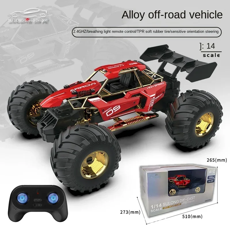 NEW 1:14 4WD RC Car With 2.4G Radio Remote Control Cars Alloy Off-Road Control Trucks Boys Toys for Children rc cars for adults