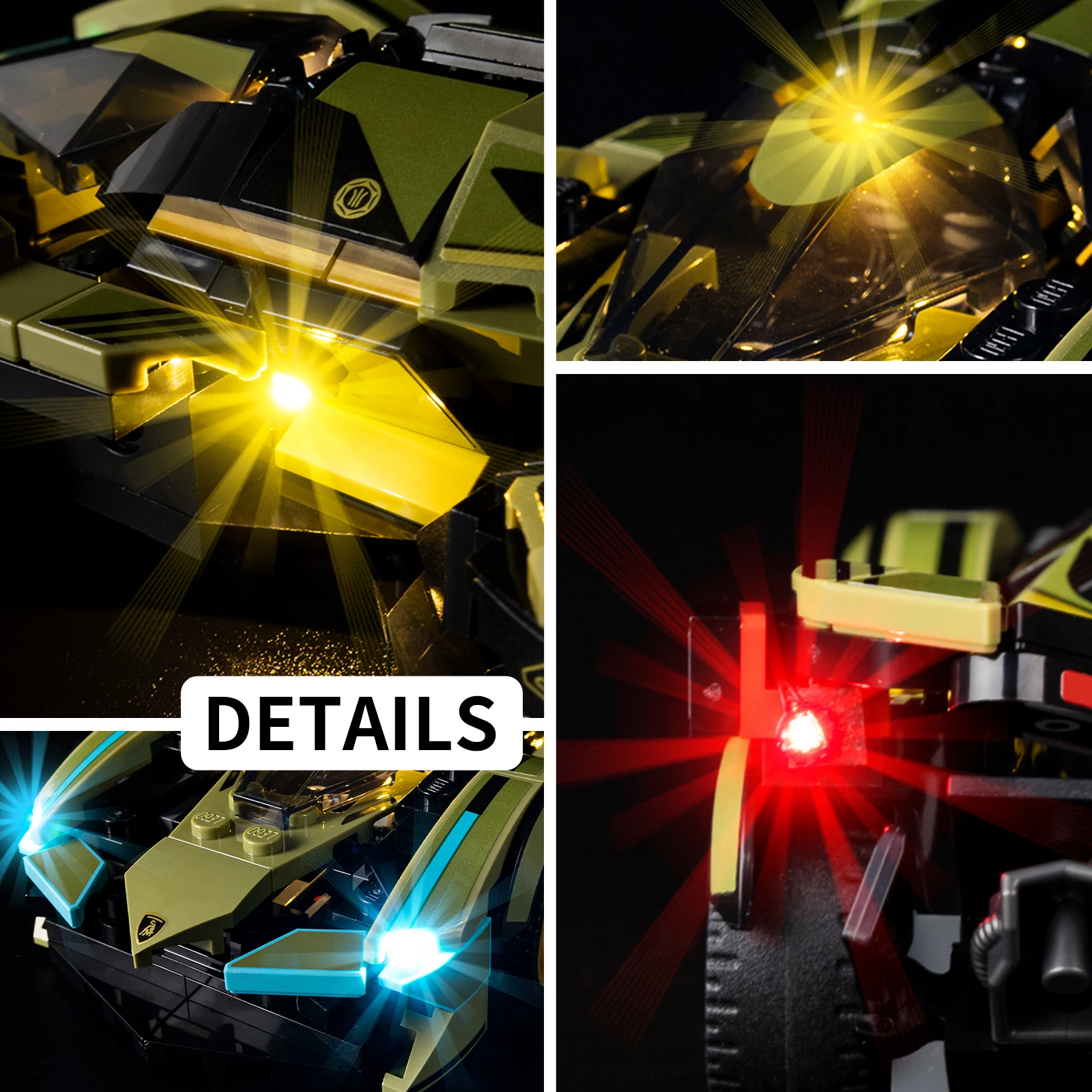 

Led Light Kit for LEGO Lambo V12 Vision GT Super Car 76923 Building Blocks