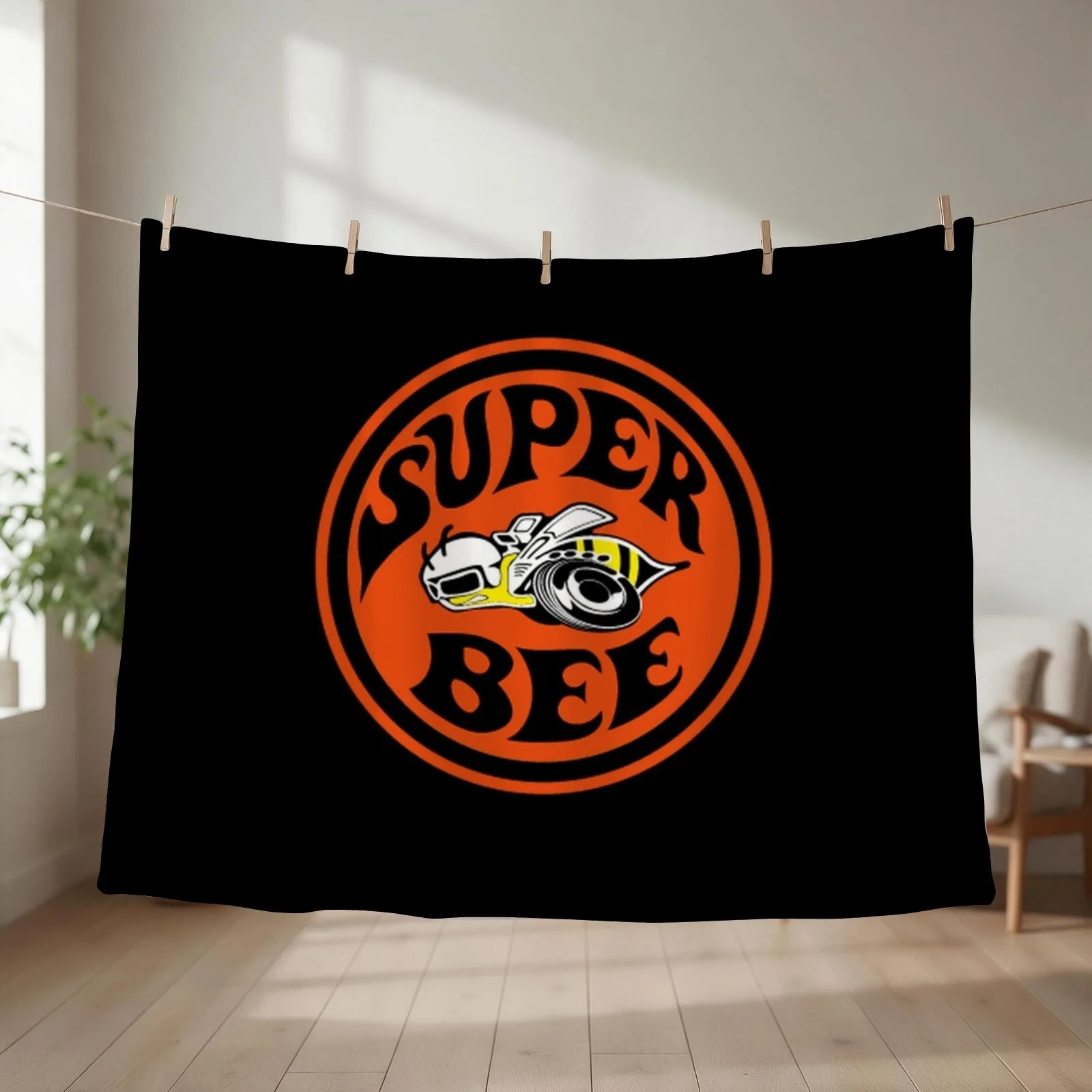 super bee Throw Blanket couch cozy soft plush fuzzy picnic outdoor blanket