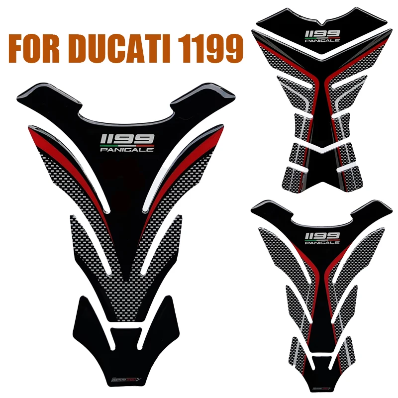 

Motorcycle Tank Pad Protector Case For Ducati 1199 Panigale R S Resin Sticker For 1199 Tankpad