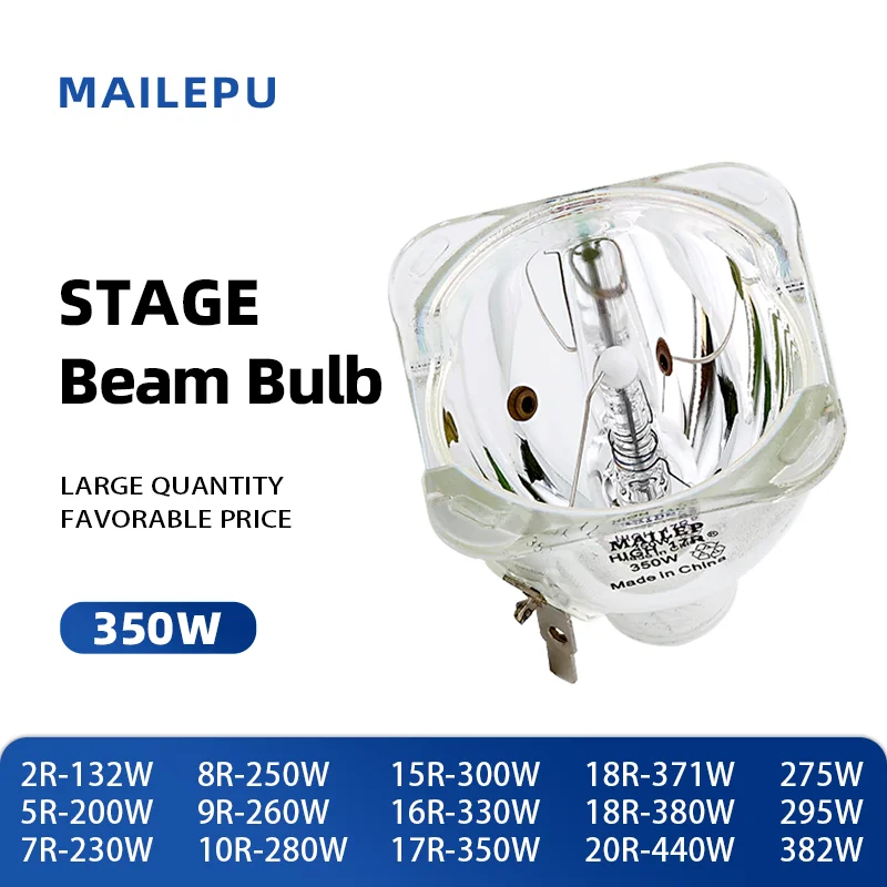 High Quality 350w MSD 17R Beam 350W Sharp Shaking Head Bulb Stage Light Sharpy Bulb 350w 380w 330W 300w Ballast